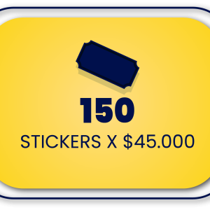 150 Stickers x 45000