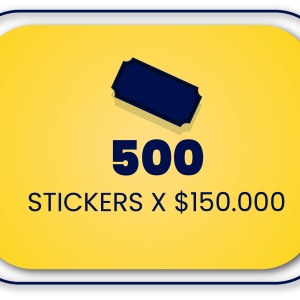 500 Stickers x 150000