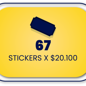 67 Stickers x 20100