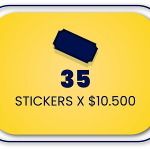 35 Stickers x 10.500