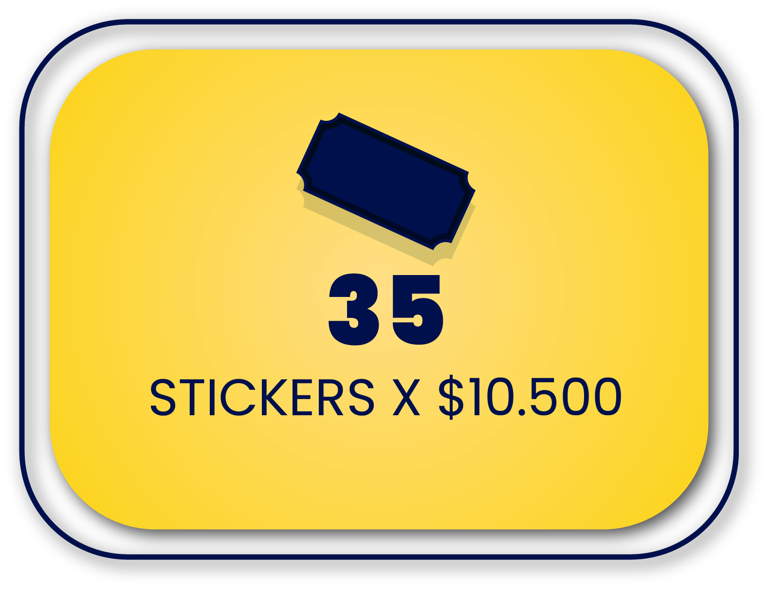 35 stickers